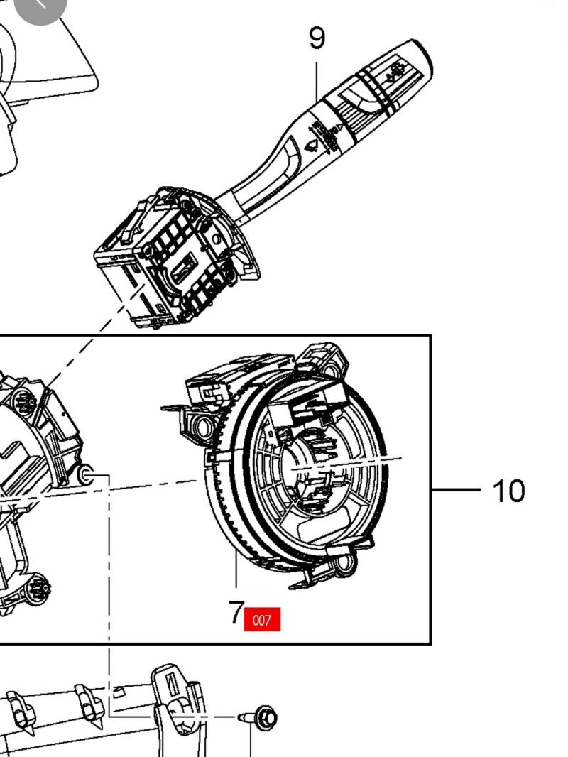 Câble de connexion en spirale de capteur de klaxon de volant adapté pour Great Wall C30 C20R  | Pièces automobiles